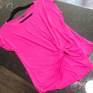 NWOT Pink Tie Front women’s blouse, size Medium 🌺